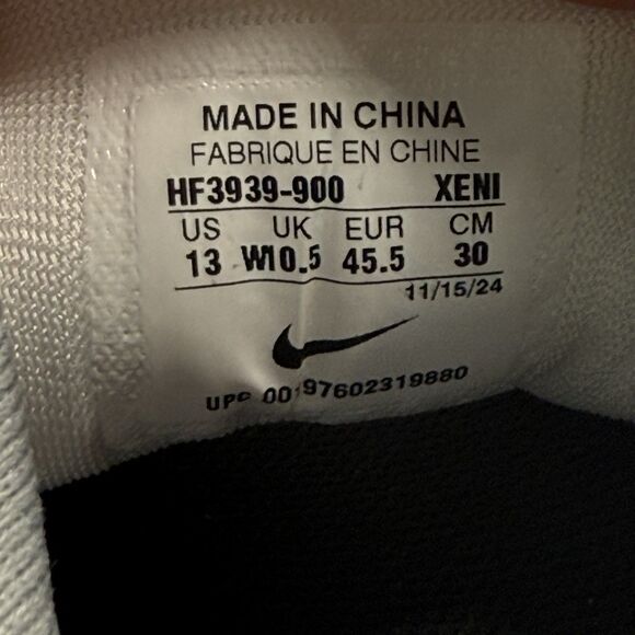 Men’s size 12-Nike Air Zoom Pegasus 41 NBY HF3939-900 White Running Shoes READ - Picture 8 of 9